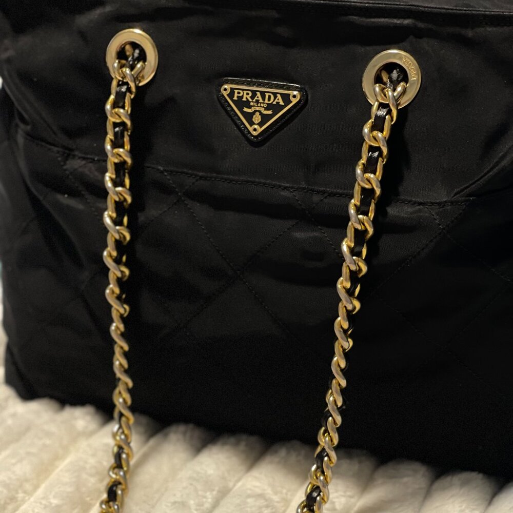 Prada Re Edition 1995 Chaine Medium Re Nylon Tote Bag